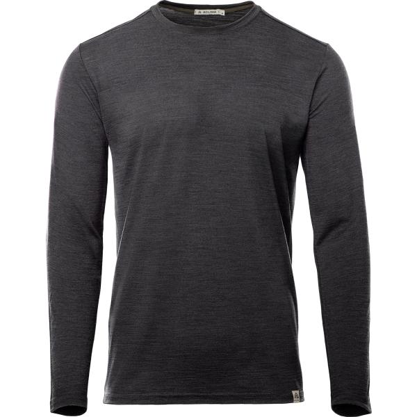 Dark gray long-sleeve shirt on a white background