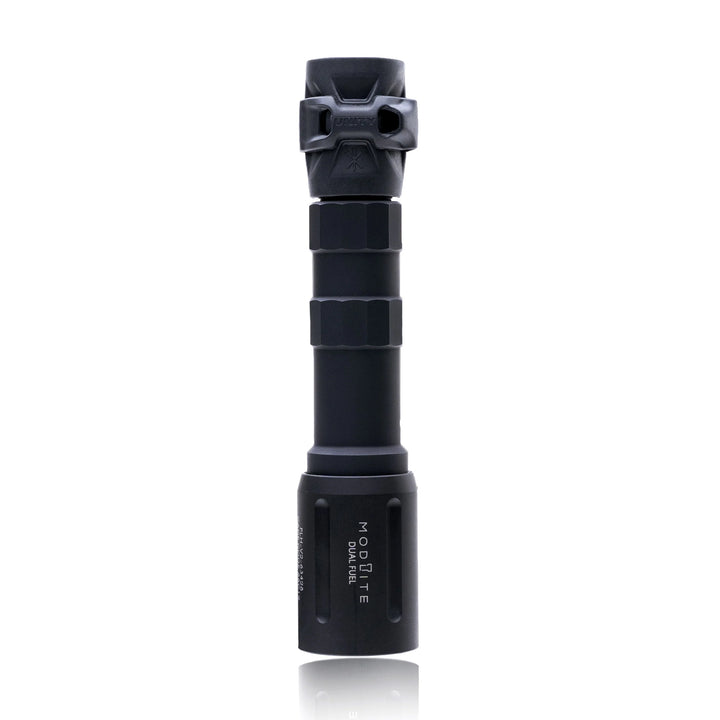 Black flashlight with 'Nokta' branding on a white background