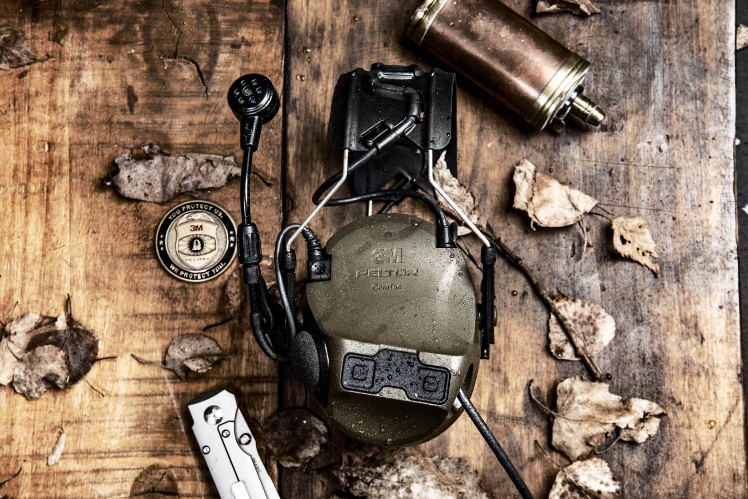 3M™ PELTOR™ ComTac™ VIII Single Com (NATO Wired)