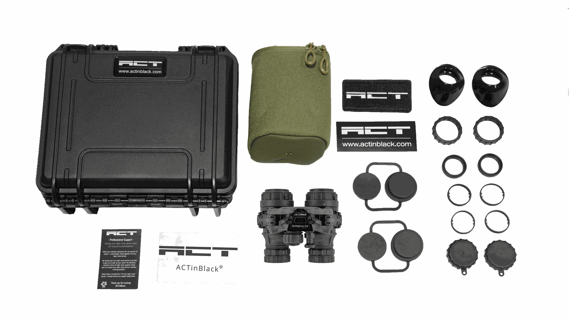 ACT LWT DTNVS ECHO+ White Phosphor Night Vision Binocular - Geardom