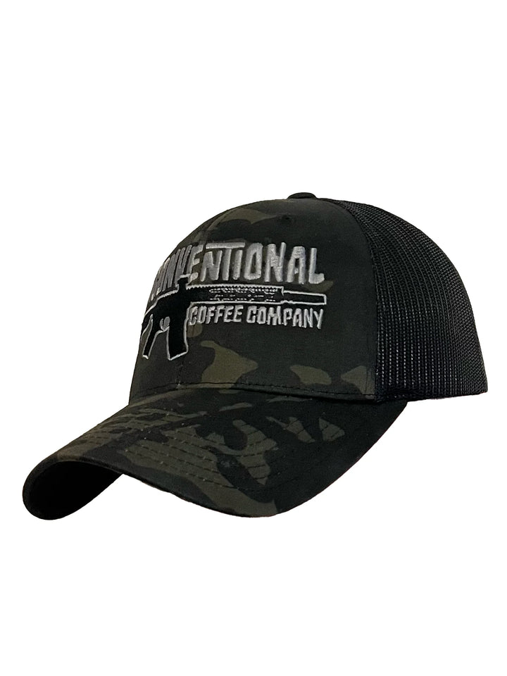 Unconventional Coffee Company Gun Trucker, Multicam Black - Geardom