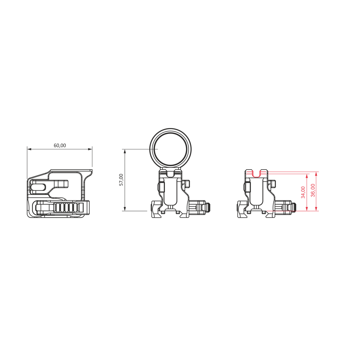 Davika QD Mount for Trijicon MRO - Geardom