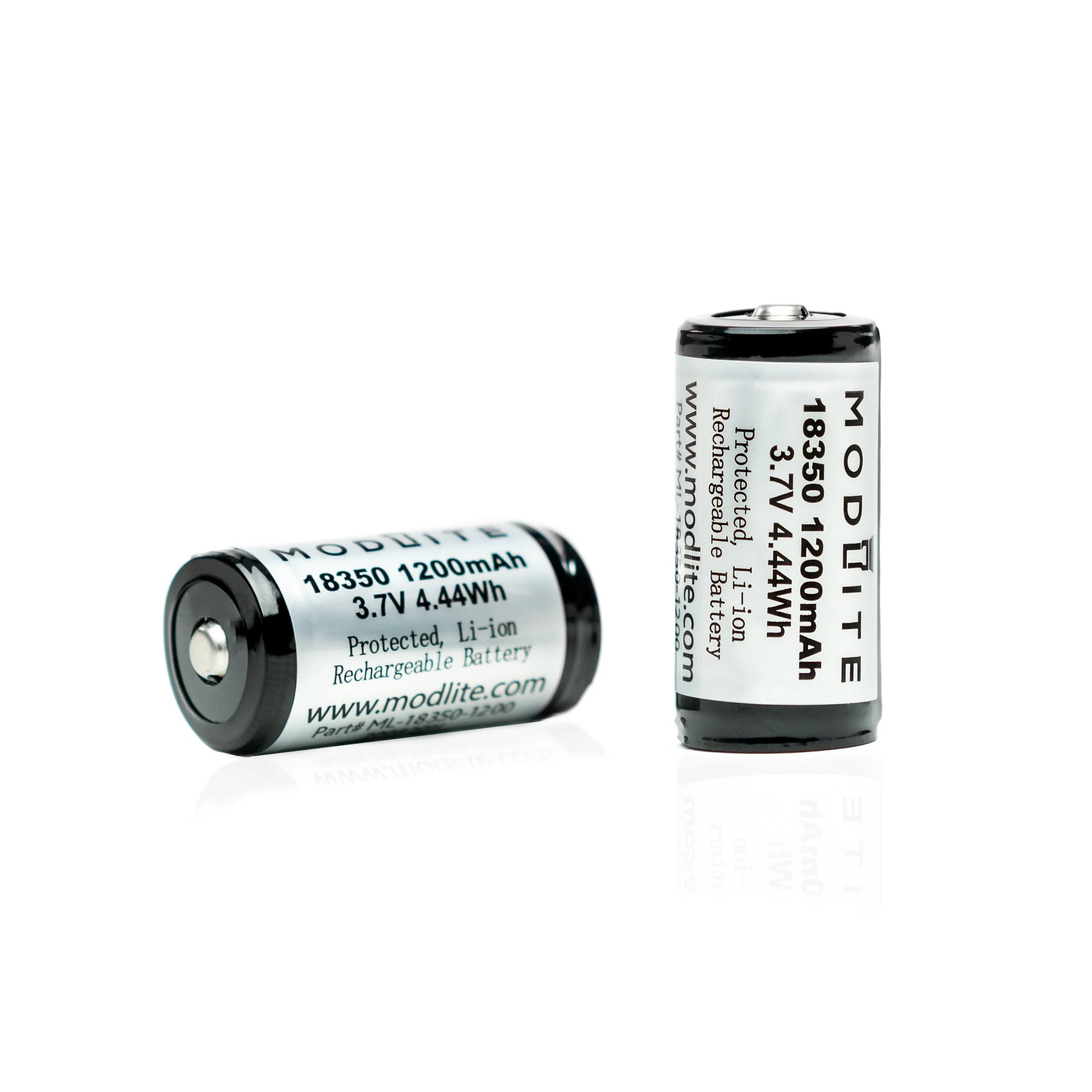 Modlite 18350 1200mAh Battery 2pk - Geardom