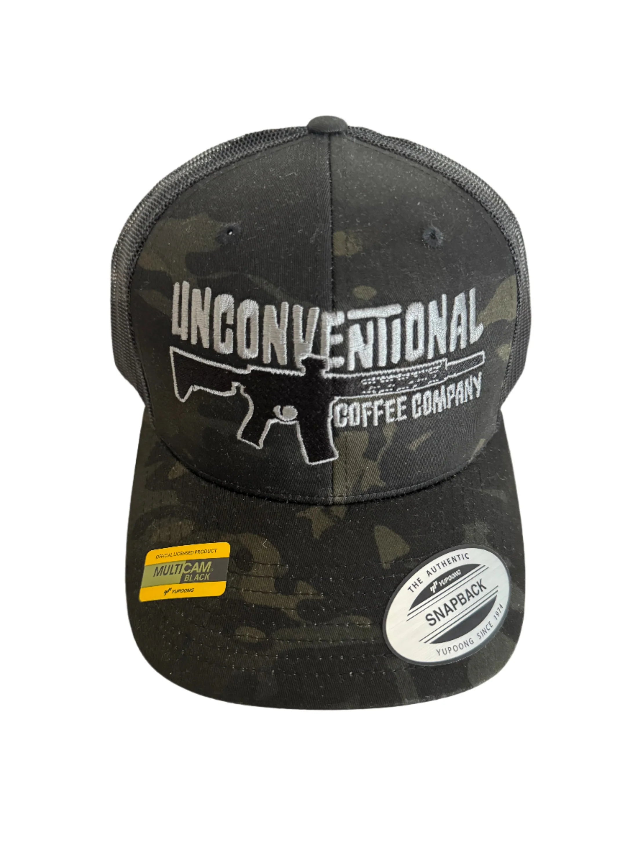 Unconventional Coffee Company Gun Trucker, Multicam Black - Geardom