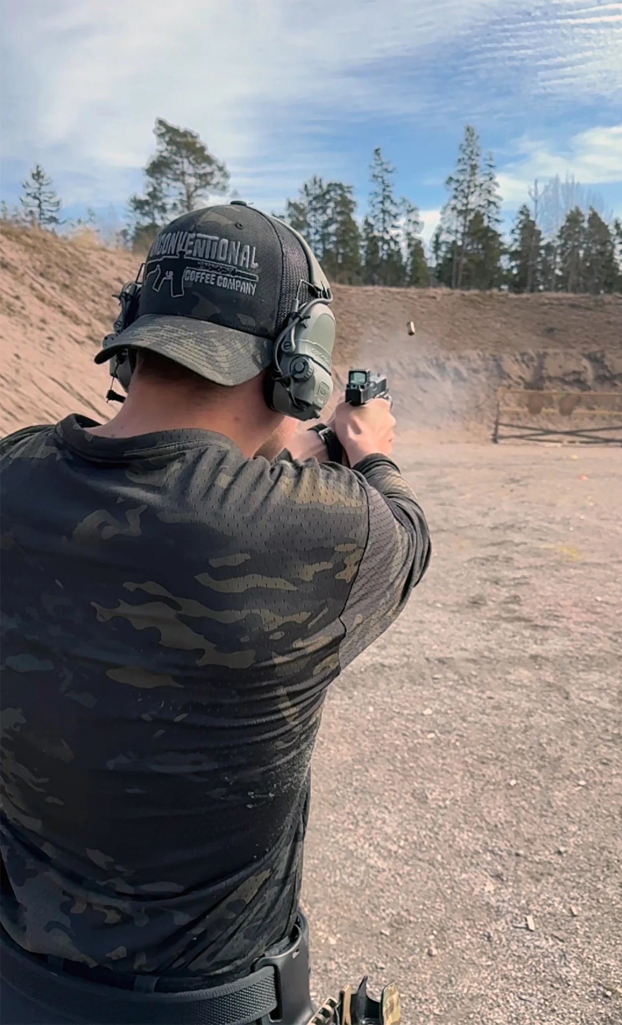 Unconventional Coffee Company Gun Trucker, Multicam Black - Geardom