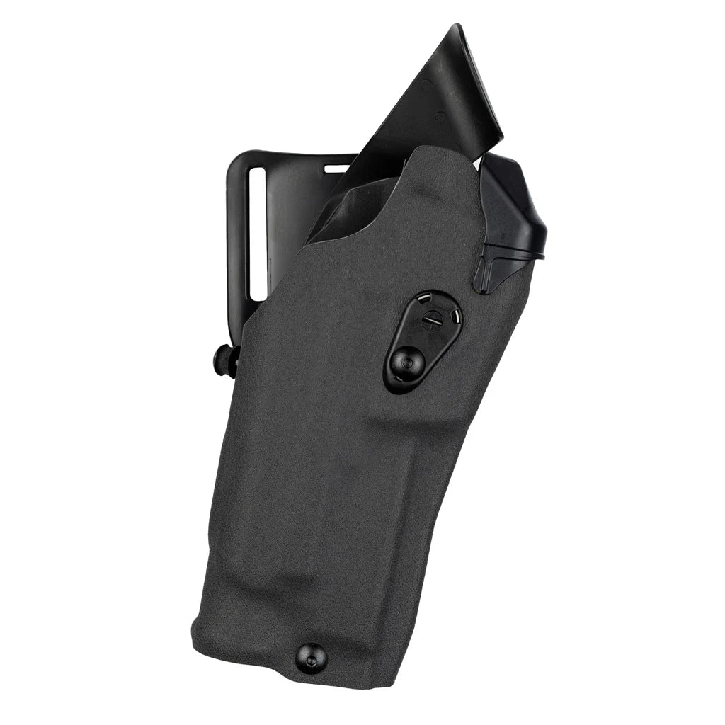 Black holster on a white background